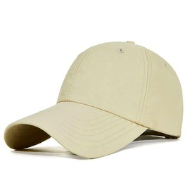 Eoslya Outdoor Sports Baseball Cap - Quick-Dry Waterproof Sun Hat, Breathable Lightweight Nylon Cap for Men, Adjustable Wide Brim UV Protection Hat for Hiking, Camping, Running Khaki