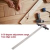 Edge Rule Protractor Aluminum Alloy T Square Woodworkers Edge Ruler