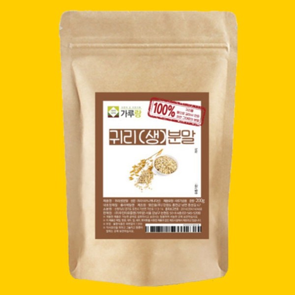 Domestic raw oat 100% powdered powder Sunsik shake fruit health tea 200g / 국내산 생 귀리 100% 분말 가루 파우더 선식 쉐이크 과일 건강 차 200g