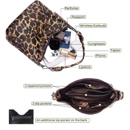 Lexiyat genuine leather hobo for women real leather crossbody purses shoulder bags soft handbags with with 2 Straps