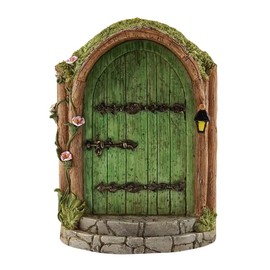 HEEPDD Garden Fairy Door Decoration, Fairy Door for Trees Miniature Fairy Garden Outdoor Decor Accessories Yard Art Sculpture Decoration (#1)