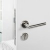 Stainless Steel Door Fitting, Door Handle on Round Rosette