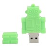 Cartoon U Disk Green Robot Appearance High Speed Bulk Storage