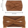 IVARYSS Extra Wide Headbands for Women Non-Slip, 7'' Large Twist