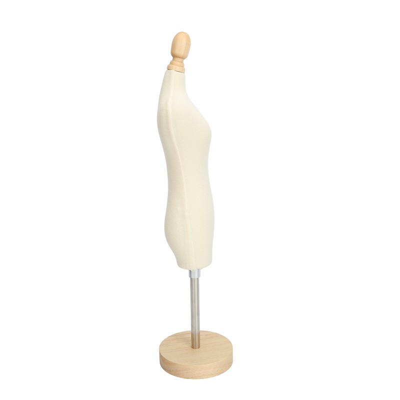 Dress Form Female Mannequin Torso Mini Dress Model with Wooden