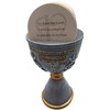 Holy Land Market Communion Chalice/Cup with 150 Biblical Verses, Stone,