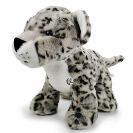Snow Leopard Cuddly Toy Standing Sitting Predatory Cat Cuddly Plush Toy ASKAR
