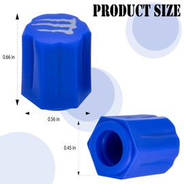 MEAJOO 8PCS Claw Tire Valve Stem Caps, Car Tire Air Cap, Corrosion Resistant Leak-Proof Wheel Valve Cover, Universal Stem Covers/Dust Caps for Cars, Trucks, Bikes, Motorcycles, Bicycles(Blue)