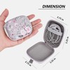 VISOOM Earphone Storage Case, Hard Shell Zipper Storage Case, Protective