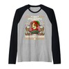 Jack Russell Terrier Christmas Cheer Santa Claus Dog Elf Raglan