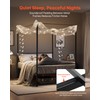 VEVOR Canopy Bed Frame Full Size, Metal Canopy Bed with