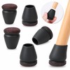  16-Piece Chair Leg Floor Protectors for Furniture -Felt Bottom