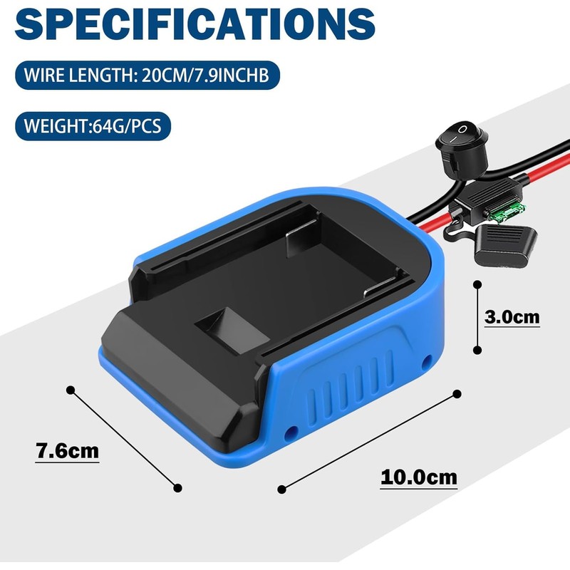 AMZISCONV for Bosch 18V Battery Power Wheels Adapter Converter Battery