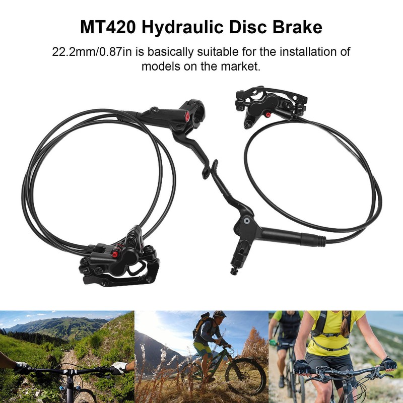 MEROCA M4 Bike Hydraulic Disc Brake 4 Piston Caliper MT420