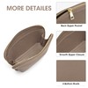 Kattee Leather Makeup Bag, Travel Cosmetic Bag Set, Toiletry bag