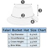 Reversible Bucket Hat for Men Women Summer Travel Beach Outdoor