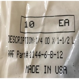 Unbranded [10 Pack] 1/4” OD 1 1/2” Long Zinc Plated Brass Unthreaded Spacers For #6 Screw