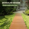 Yoopin 11.5ft Wooden Garden Pathway, Outdoor Roll Out Sycamore Straight