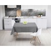 Ideal Textiles Gingham Black PVC Tablecloth, Easy Clean Table Cloth,