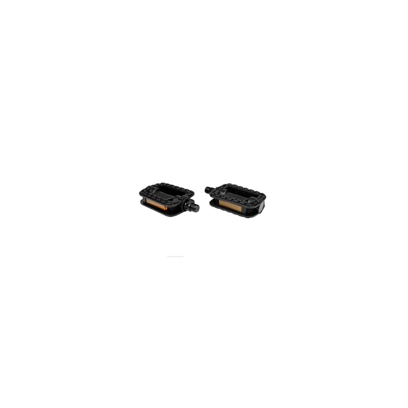 1 pair of bicycle pedals with side reflectors for right