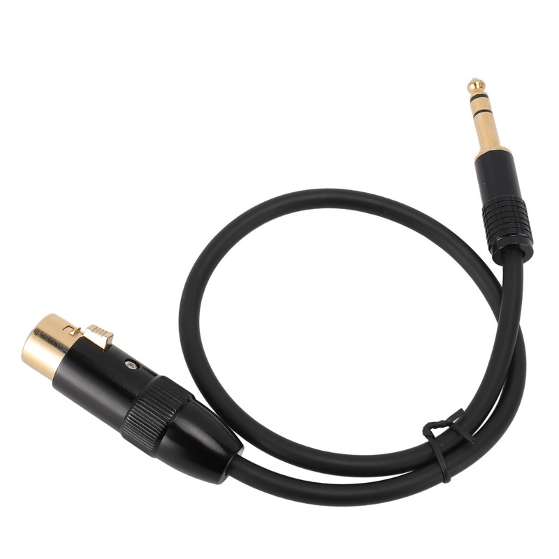XLR to 6.35mm Cable Female to Male Gold Plated XLR