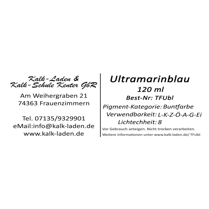 Ultramarine Blue Colour Pigment 120 ml in a Cup, Colourful,