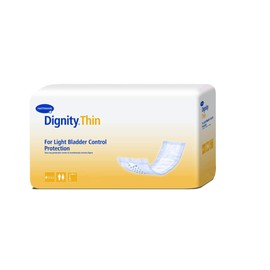 Dignity Thin Unisex Incontinent Pad Contoured 3-1/2 X 12 Inch 30054-180, Light, 45 Ct