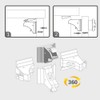 4Pcs White Magnetic Baby Child Kid Pet Proofing Cupboard Cabinet