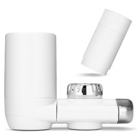 Zuquik Ultrafiltration & Carbon Fiber Composite Filter,Water Filters for Hard Water UK taps,Faucet Filter,for Kitchen Sink,Reduces Lead,Chlorine and Bad Taste(1 Filter Included)