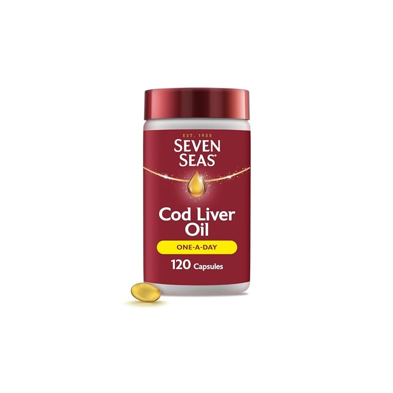 Seven Seas Cod Liver Oil One-A-Day Omega-3 Fish Oil and