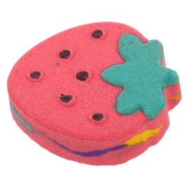 TOVINANNA Strawberry Shape Bath Salt Balls with Essential Oils Cute Moisturizing Bath Supply for Women and for Relaxation Therapy and Serene Bathing Experience