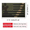 EmWoot 2PCS America American Flag Patches IR Infrared Reflective Patch