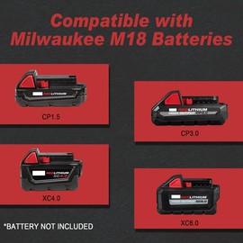 Jumper Cables for Milwaukee M18 Batteries, 8 Gauge 6.5 Ft Car Battery Jump Starter, Heavy Duty Automotive Booster Cables for Jump Starting Dead or Weak Batteries (Battery not Included)