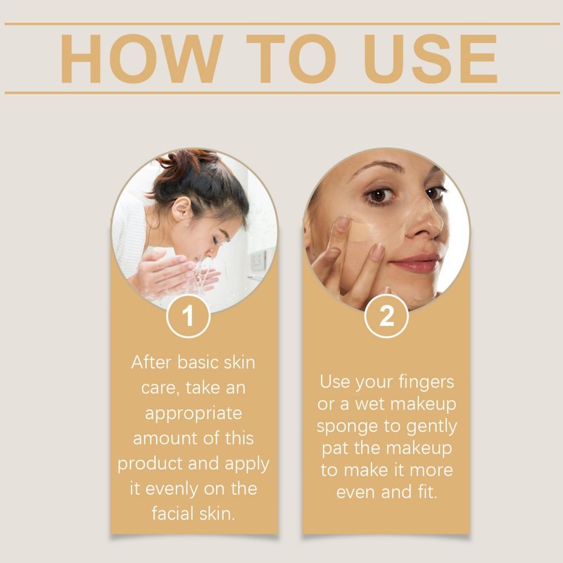 Colour Changing Foundation,Long Lasting Waterproof Moisturising Foundation,Tinted Moisturiser,Liquid Foundation Makeup,Full