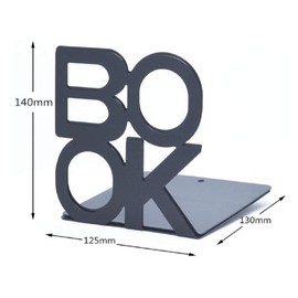 chenwen Bookends Book Shelves organizeer Decorative Book Ends Book Holder Nonskid Metal for Bookrack Desk Books Home Decorative (Black)