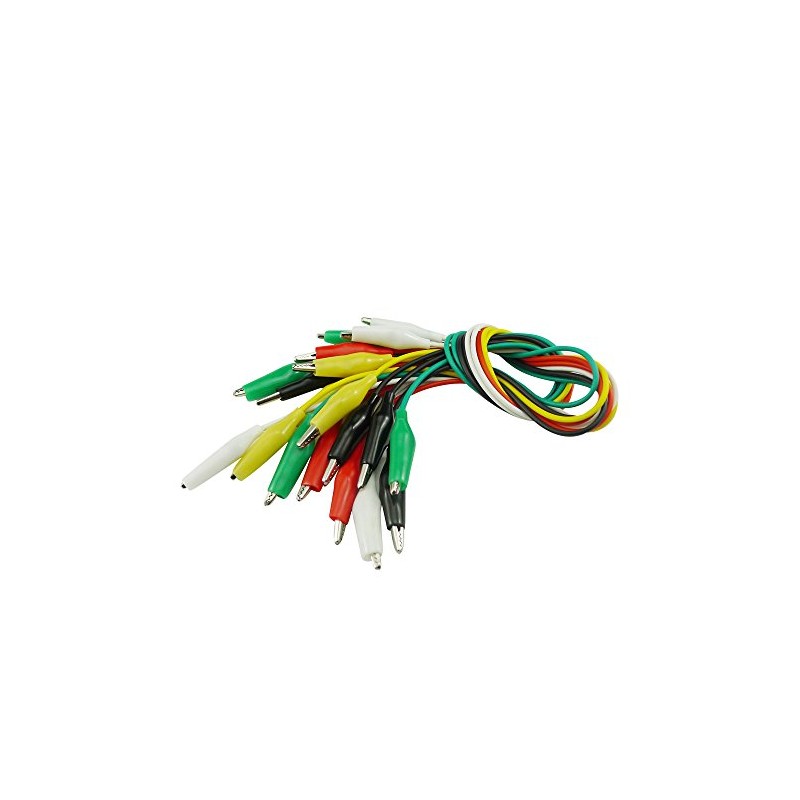 KKHMF Set of 20 Alligator Clips Alligator Clip Cord Test