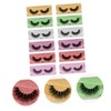 WOONEKY 12pairs Dense False Eyelashes for Women Easy to Apply