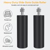 6" Gate Roller Guide with L-Bracket, Universal Adjustable Heavy Duty