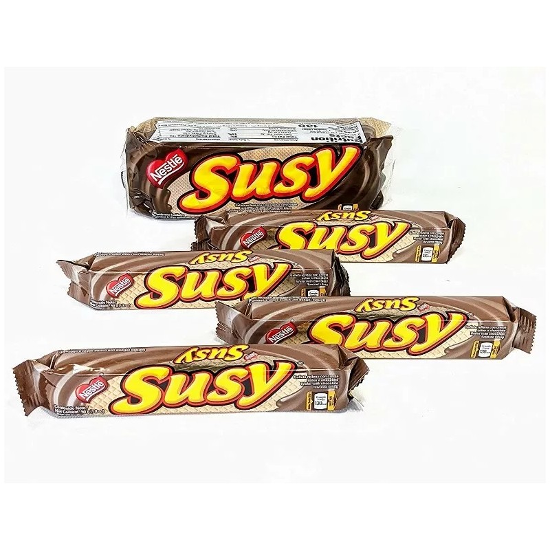 Nestle Galletas SUSY - Venezuelan Wafers with chocolate flavor filling,