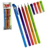 ELKOS BLUE Ballpoint Pens, 0.7mm Fine Point, Pack of 5,