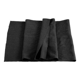 MECCANIXITY 39" Elastic Cuffs Ribbed Trims Cotton Fabric Knit Rib Stretch Tape Cuff Sleeve Waistband for Sewing, 12" Wide Black