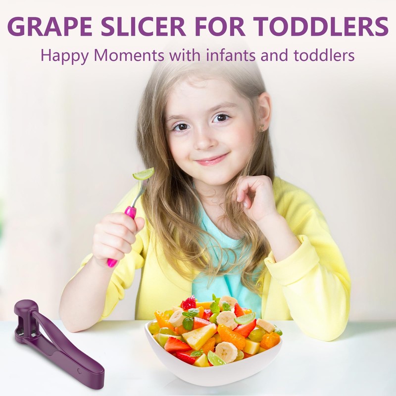 Luvan Grape Cutter for Toddlers Babies, Grape Tomatoes Cherries Strawberry