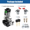 X AUTOHAUX 35100-SDA-A71 Ignition Switch Lock Cylinder Assembly with 2