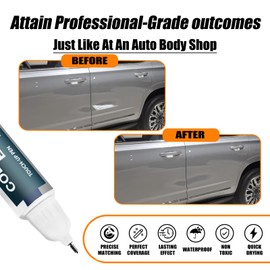 Sterling Metallic(GXD/WA130H) Touch Up Paint for GMC, Car Paint Pen Scratch Repair Two-In-One Touch Up Paint, Premium Car Scratch Remover for Deep Scratches
