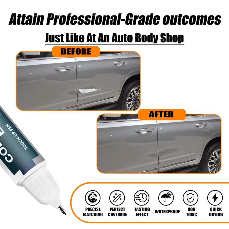 Sterling Metallic(GXD/WA130H) Touch Up Paint for GMC, Car Paint Pen