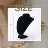 Crystal craft Necklace Torso Display Mannequin Necklace Stand Photography Velvet