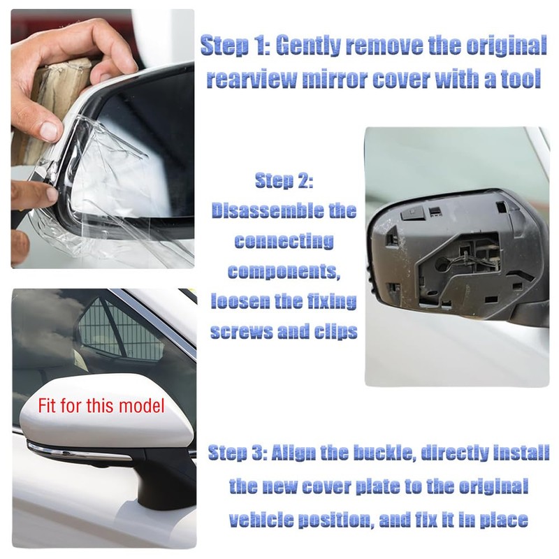 JESYMBX For Toyota Camry V70 8th 2018-2021 Rearview Mirror Cover