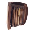 Greenburry Vintage RFID Card Holder Brown 10 x 2 x