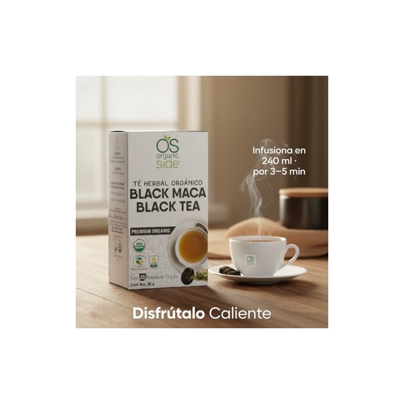 Organic Side - 2Pack Té Orgánico Black Maca - 2