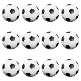 Mebix TRD Set De 12 Pelotas para futbolito de Mesa Balón Clásico De 36mm
